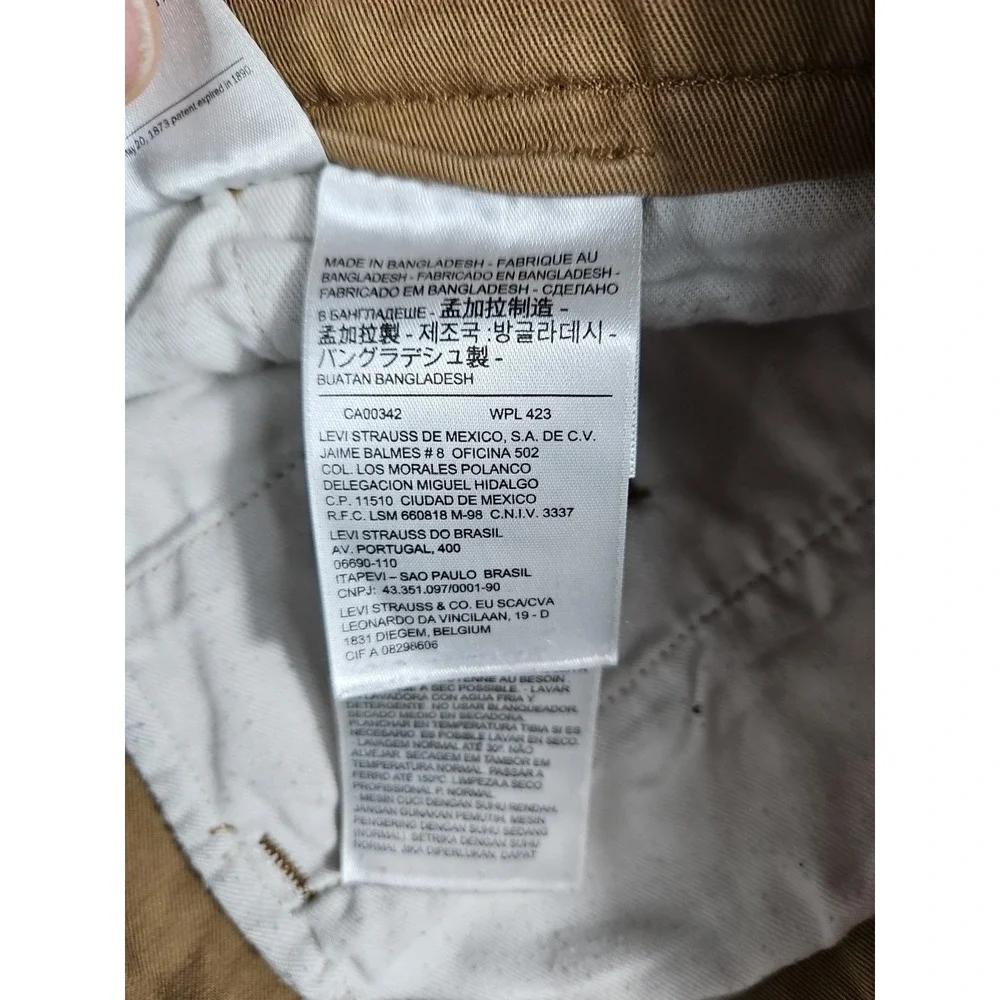 Levis Straight Stretch Chino Pants Mens 36x30 Khaki‎
